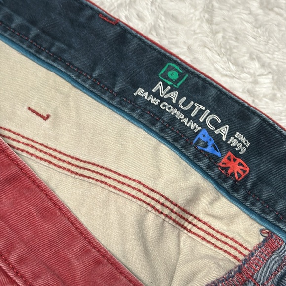 Men’s Nautica Jeans Red Vintage Size 36 x 32 - Picture 4 of 7